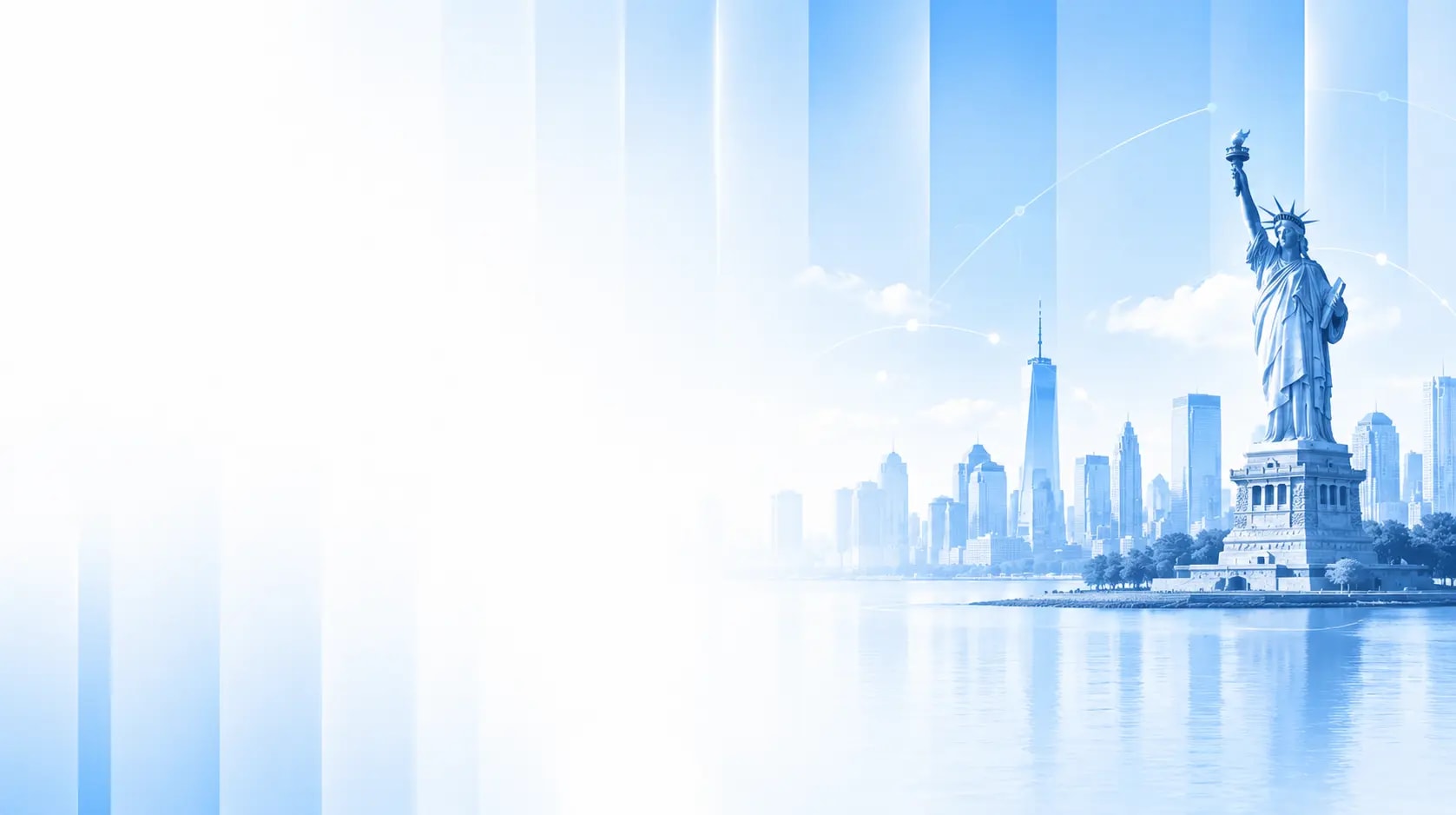 New York skyline with the Statue of Liberty