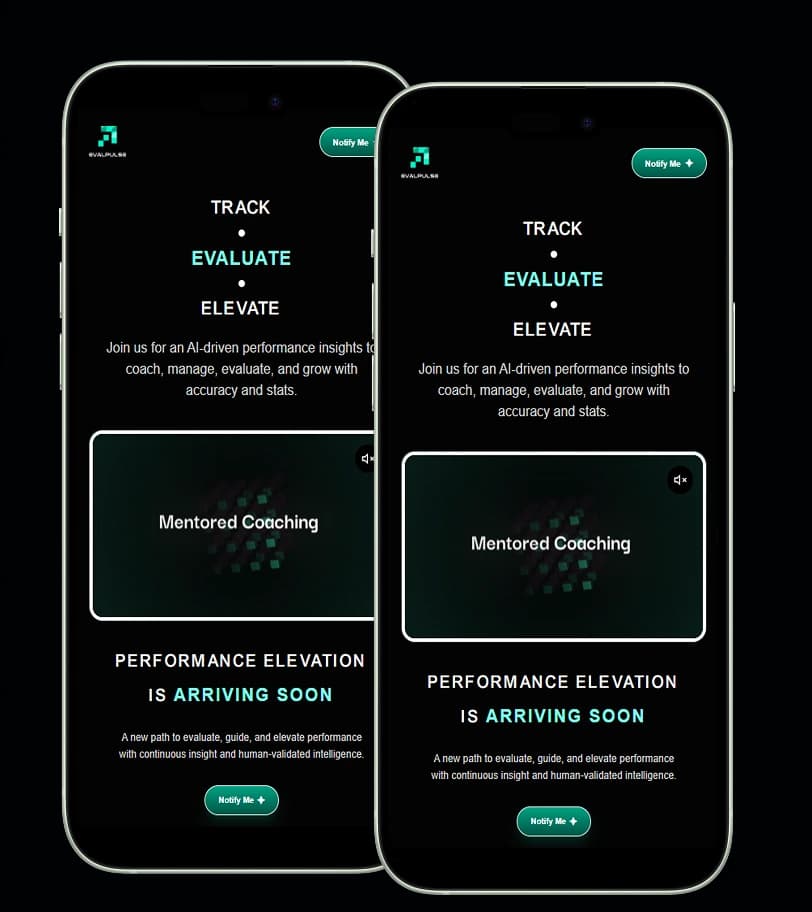 Mobile app screens for an AI-driven performance coaching platform