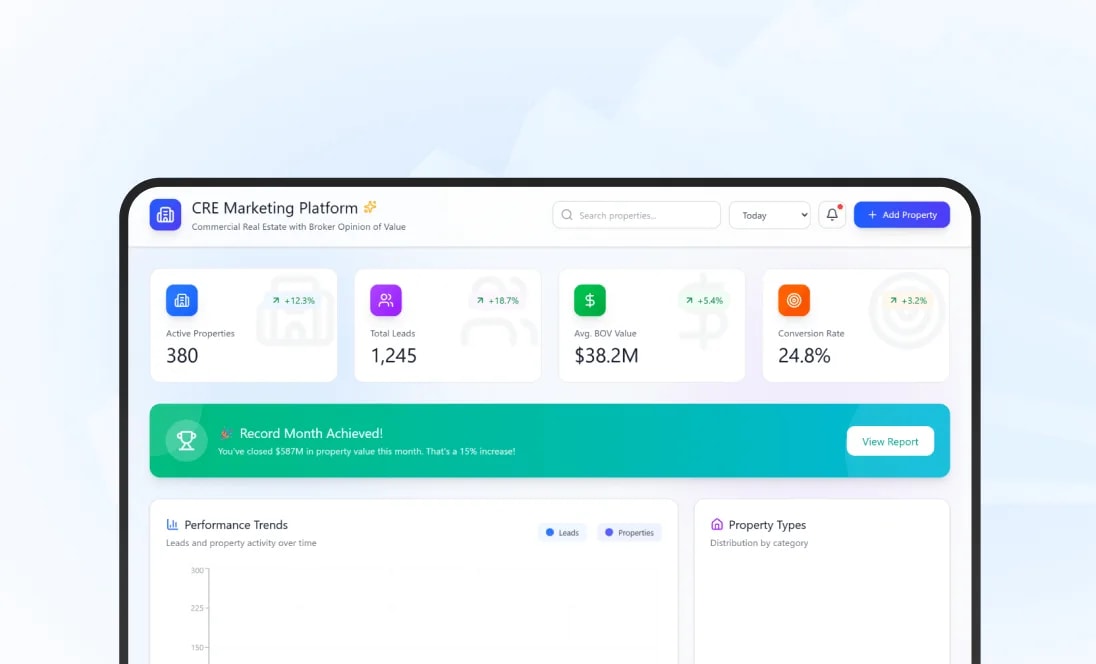 Automated Commercial Real Estate Valuation & BOV Platform