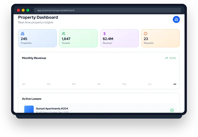 AI-powered property management solutions for real estate businesses