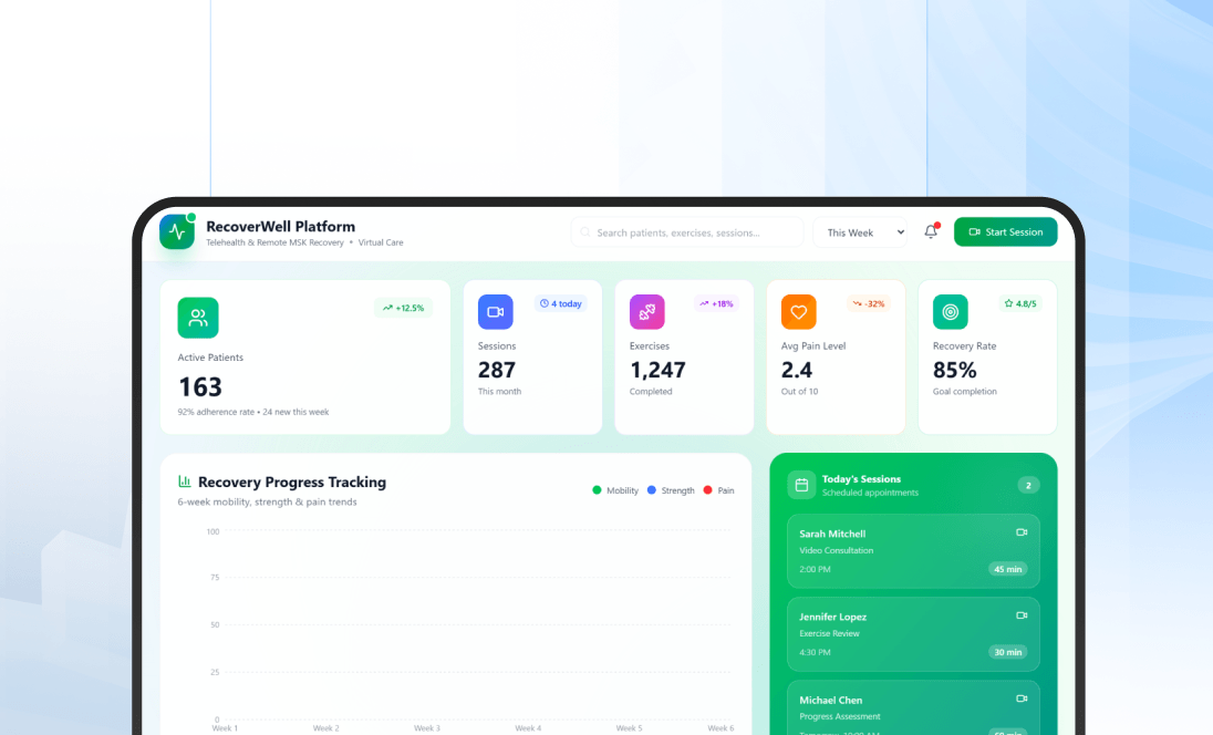 Telehealth & Remote MSK Recovery Platform