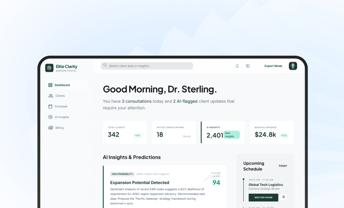 AI-Powered Custom SaaS & CRM for Expert Consultations